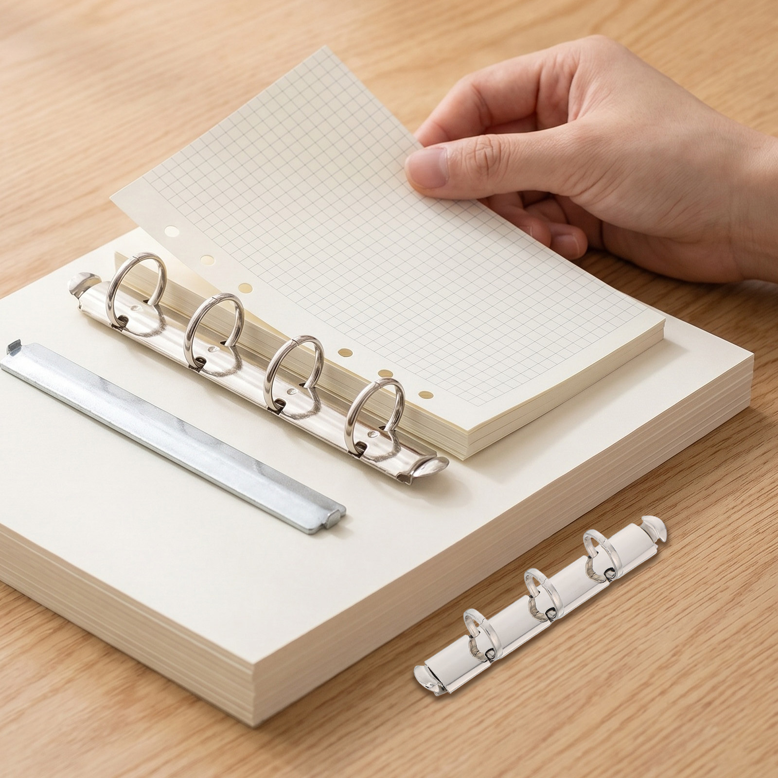 1 Set Metall-Ringbinder für No – Binder Clip Assorted Bewertung und Preis